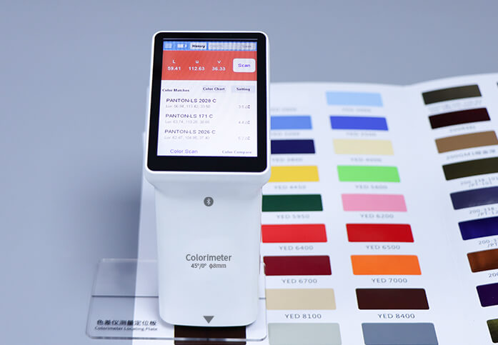 colorimeter tests ink color difference