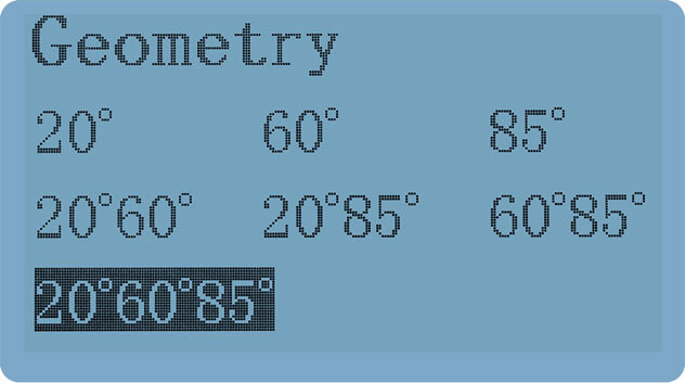 The combination of different measuring angles