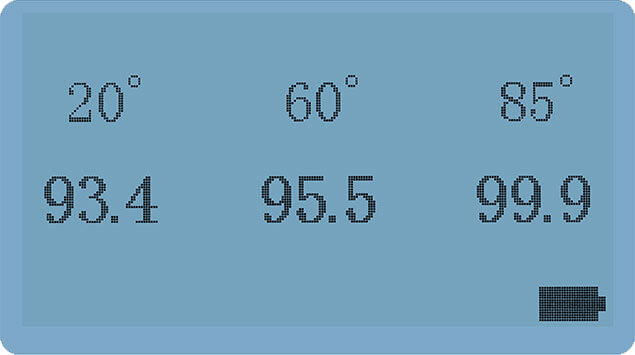 86197 gloss meter measurement interface