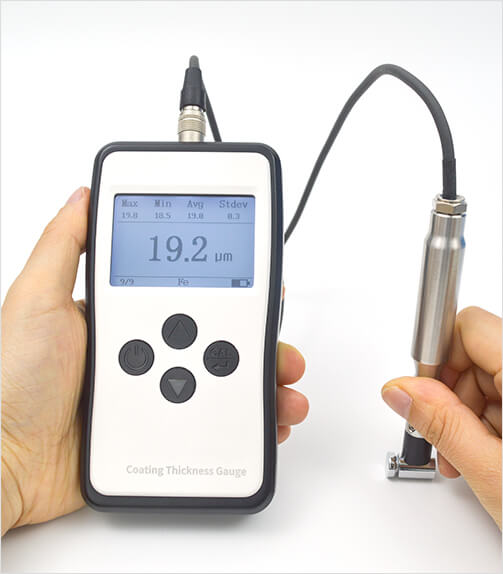 86225+F500 Plating Thickness Gauge tests small size material