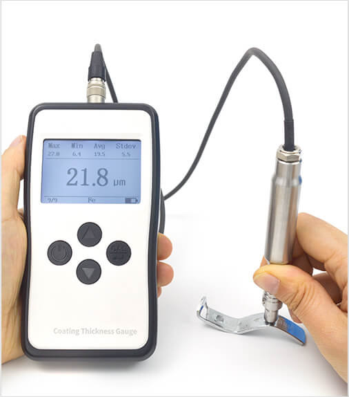 86225+F500 Plating Thickness Gauge tests special-shaped material