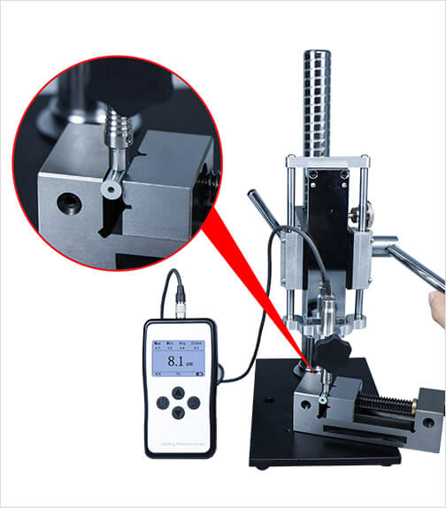 86225+F500 Plating Thickness Gauge tests with fixture