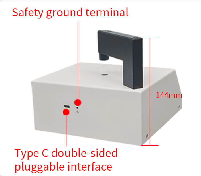 lens transmission meter reverse view