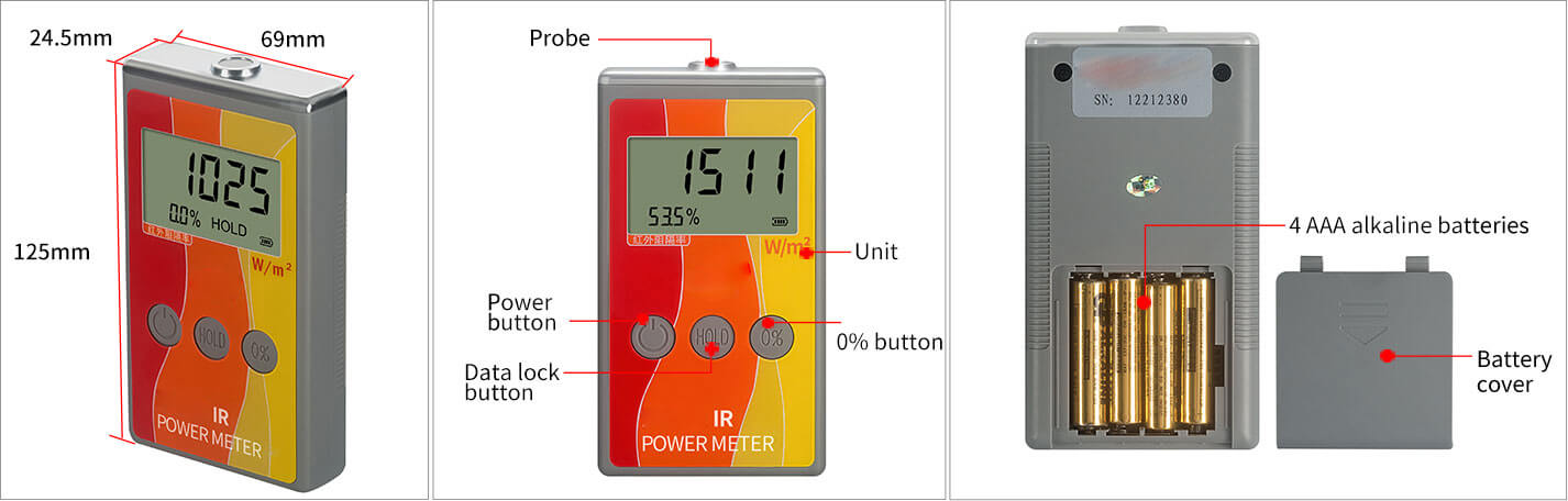 86122 solar power meter appearance