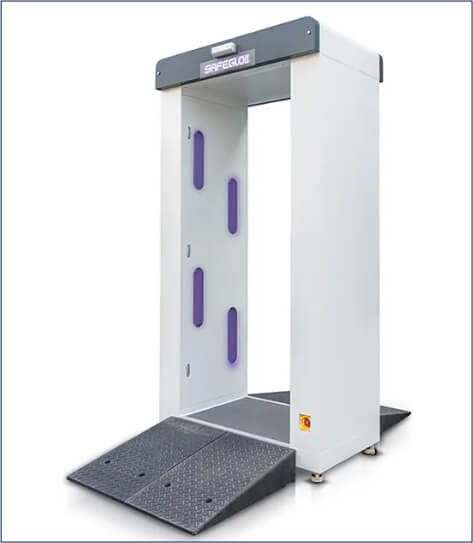 UV disinfection doors