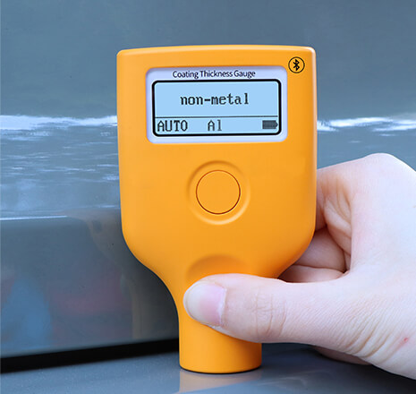 The car paint meter tests non-metal material