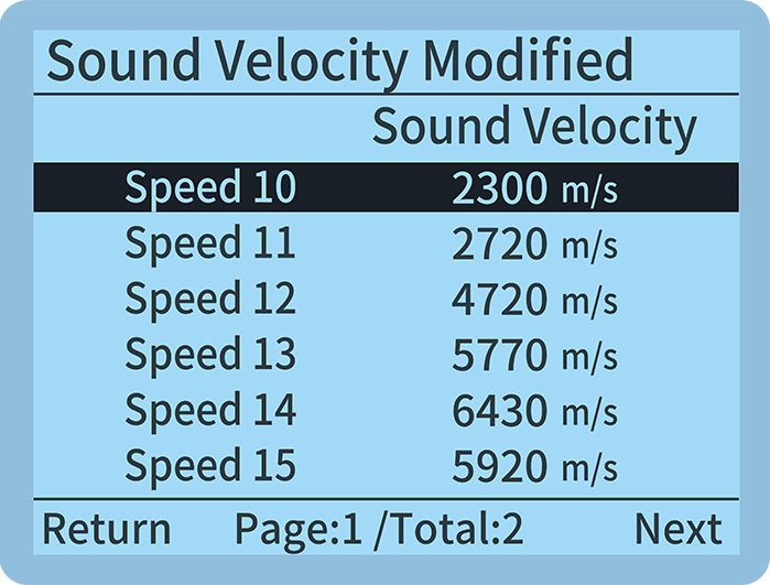86215 manual sound velocity setting